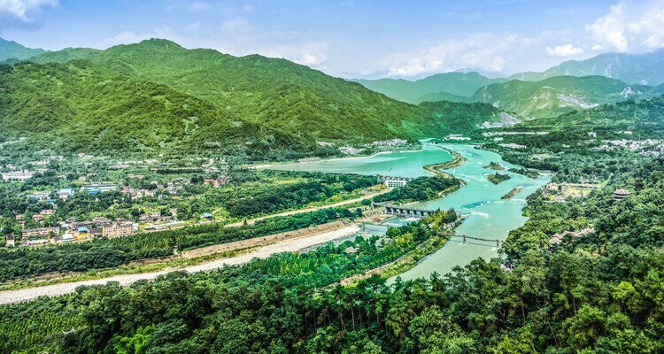 春の都江堰（とこうえん）景区